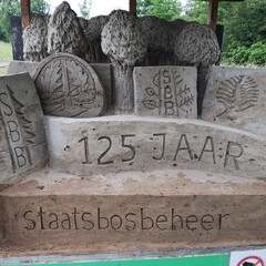 Zandsculpturen 125 jaar Staatsbosbeheer 1/2